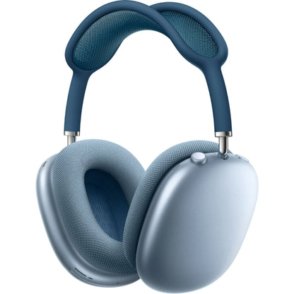Apple AirPods Max 2020 Sky Blue Lightning headphones — stylish over-ear Apple wireless headphones with noise cancelling and immersive sound, available for retail and wholesale customers.