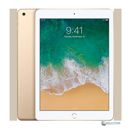 Elegant Gold iPad 7th Generation with 10.2-inch screen, Wi-Fi and Wifi+Cellular models in 32GB and 128GB. Ideal for home, work, or gifting.
