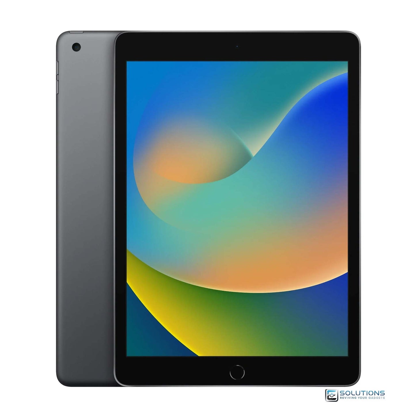 Space Gray iPad 9th Gen with 64GB or 256GB, WiFi + Cellular model. Fully unlocked and ready for all networks. Perfect for productivity, media, and school.