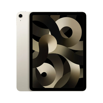 Starlight Apple iPad Air 5 — 64GB and 256GB, supports both Wi-Fi and Wi-Fi + Cellular networks. Elegant and versatile for work, study, and entertainment.