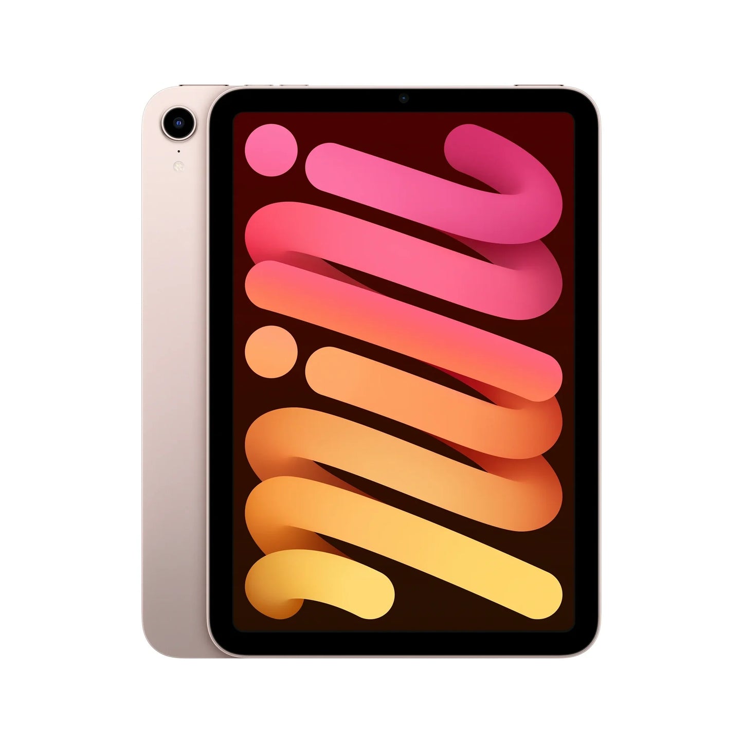 Pink Apple iPad Mini 6, available in 64GB and 256GB storage, with Wi-Fi and Wi-Fi + Cellular unlocked models. Lightweight, colorful tablet ideal for creativity, work, and entertainment.