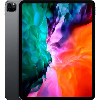 Space Gray Apple iPad Pro 12.9-inch 4th Generation, available in 128GB, 256GB, 512GB, and 1TB, with Wi-Fi and Wi-Fi + Cellular unlocked models. Designed for professionals, students, and creative workflows.