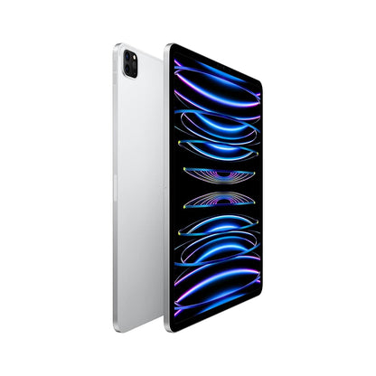 Silver Apple iPad Pro 12.9-inch 6th Generation, offered in 128GB, 256GB, 512GB, 1TB, and 2TB, with Wi-Fi and Wi-Fi + Cellular unlocked models. Powered by the Apple M2 chip with pro-grade Liquid Retina XDR display and 5G capability.