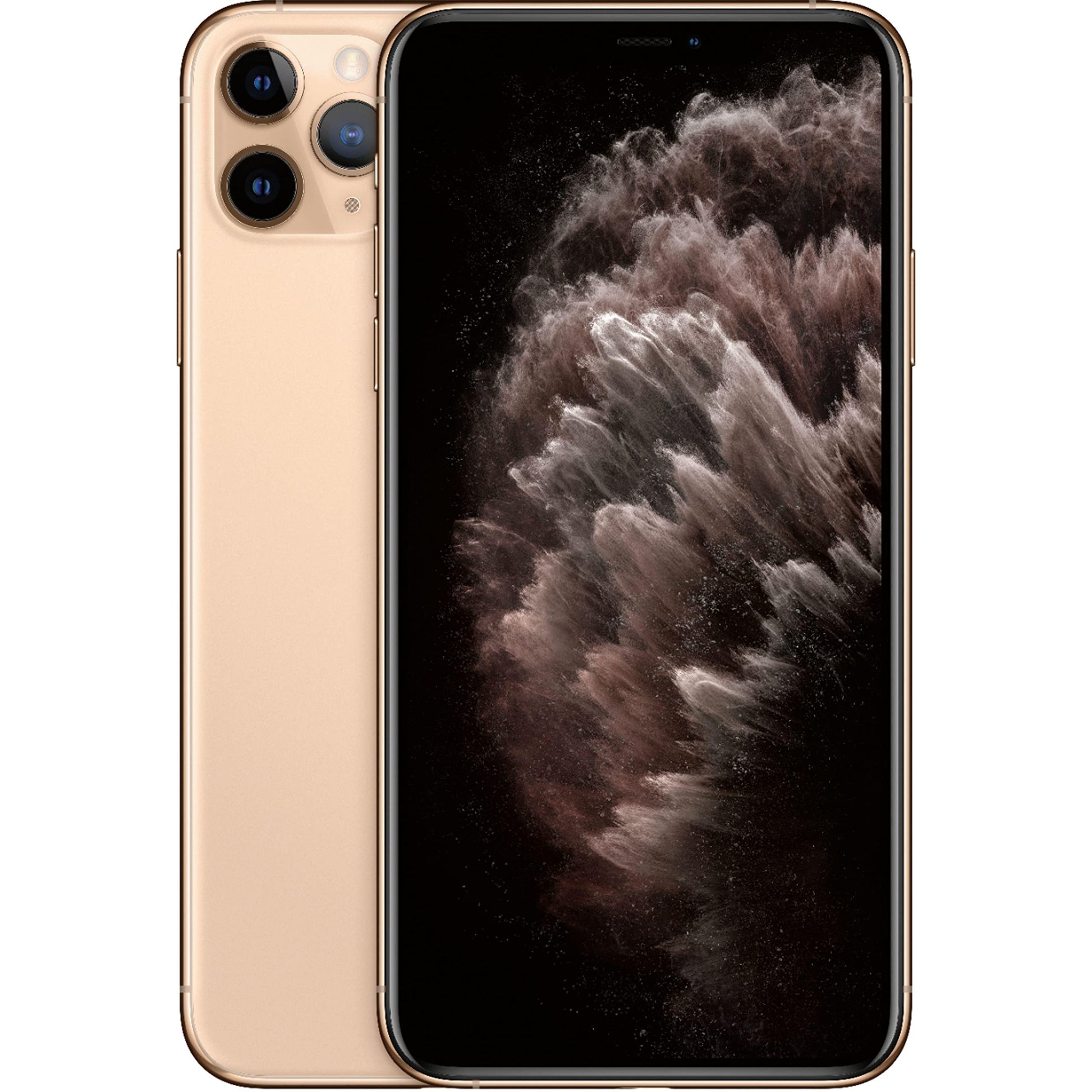 Premium Apple iPhone 11 Pro Max in luxurious Gold color — shown in all storage options. Unlocked, tested, and available for both retail customers and bulk wholesale buyers.