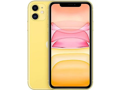 Bright Yellow iPhone 11 with vivid color pop — available unlocked in multiple storage capacities. A bold pick for buyers who want something different, available for both single purchase and wholesale.