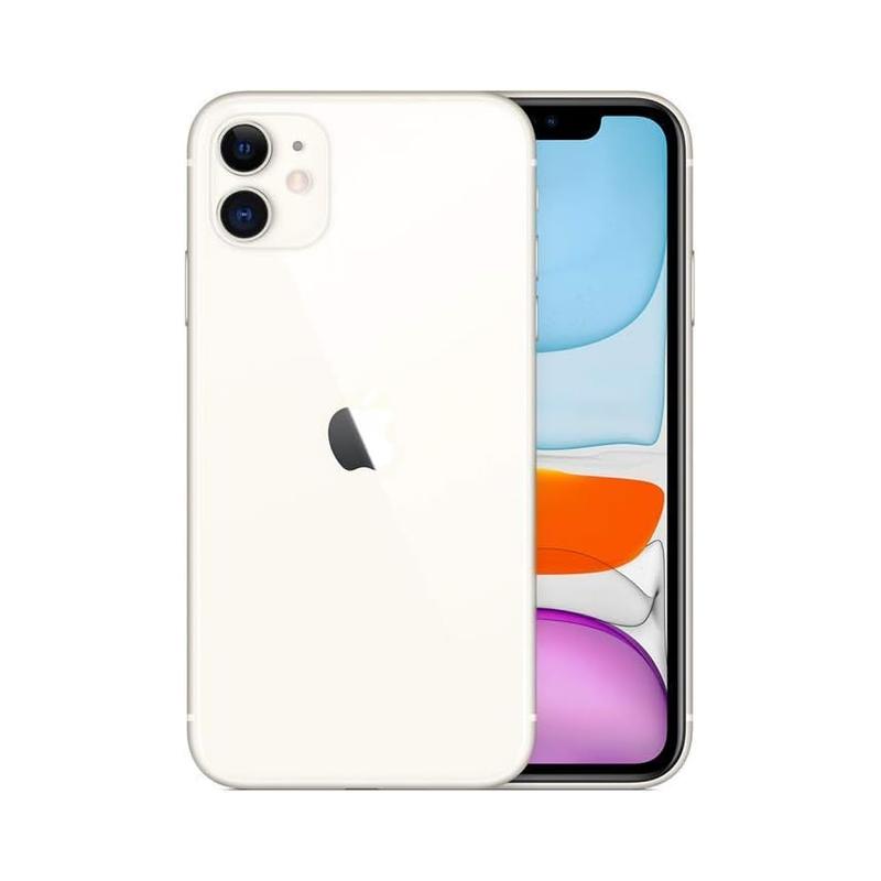 Clean and minimal Apple iPhone 12 in White, shown from front and back. Offered in 64GB to 256GB storage sizes. Unlocked and compatible with GSM and CDMA networks, great for retail or wholesale buyers.