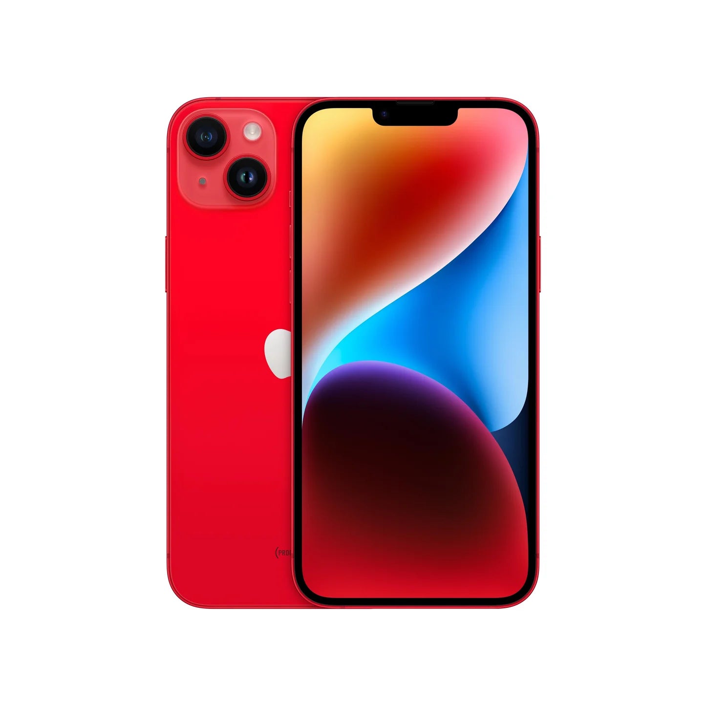 iPhone 14 Plus in striking (PRODUCT)RED finish – fully unlocked, available in various storage capacities; ideal for retail customers or bulk orders.
