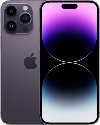 iPhone 14 Pro in luxurious Deep Purple – bold yet refined; available unlocked in all storage sizes, retail and wholesale ready.
