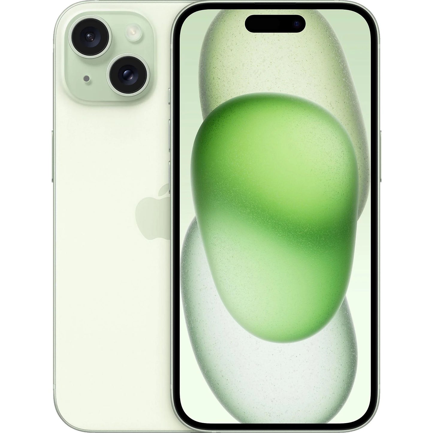 Fresh Green iPhone 15, factory unlocked and available in 128GB, 256GB, and 512GB. Compatible with all carriers. Great for everyday use or high-volume wholesale supply.