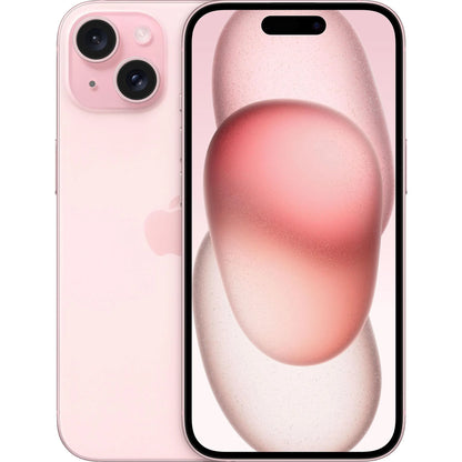 Soft Pink Apple iPhone 15 in excellent/good used condition, offered in all three storage sizes. Fully unlocked and compatible with AT&T, T-Mobile, Verizon, and more. Ideal for resale or personal use.