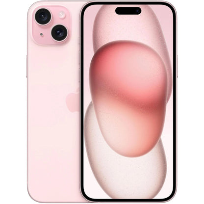 Apple iPhone 15 Plus in stylish Pink finish. Fully unlocked and available in 128GB, 256GB, and 512GB. Works with all carriers including Cricket, BoostMobile, MetroPCS, and more.