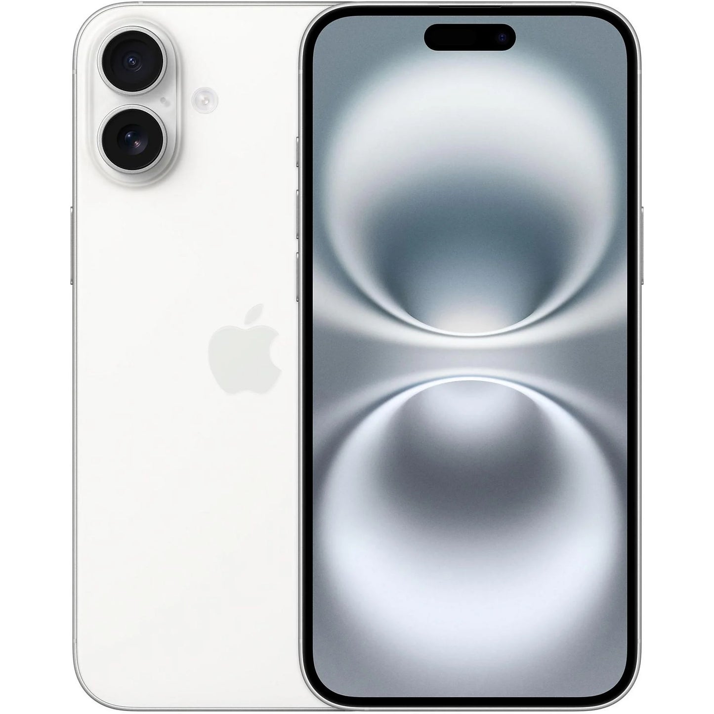 Clean and minimal White iPhone 16 Plus New in Box unlocked smartphone with 128GB to 512GB storage. Compatible with AT&T, Verizon, T-Mobile, and others. Ideal for retail or resale.