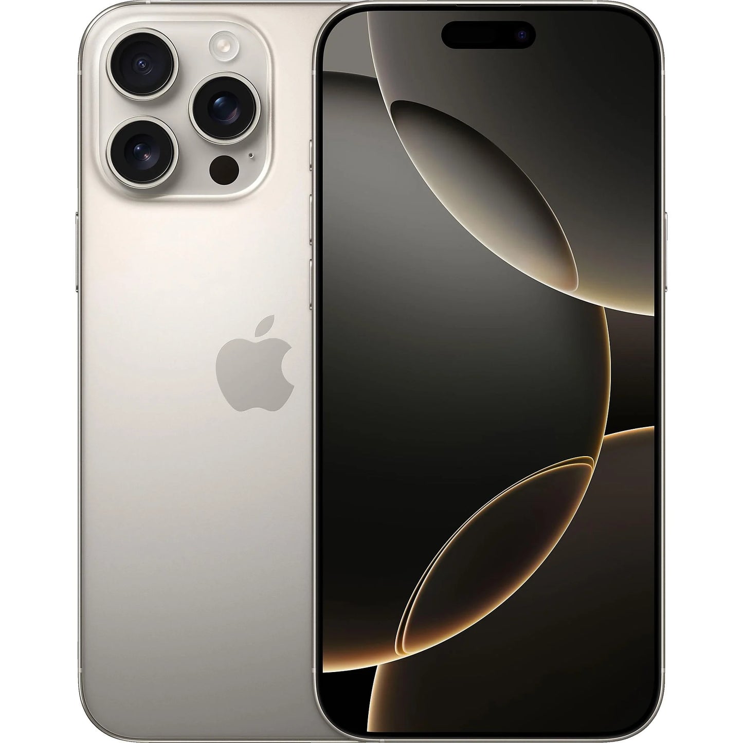 iPhone 16 Pro Max Natural Titanium — premium Apple flagship with 256GB, 512GB, and 1TB storage. Factory unlocked, retail and wholesale ready. Built for power users and resellers.