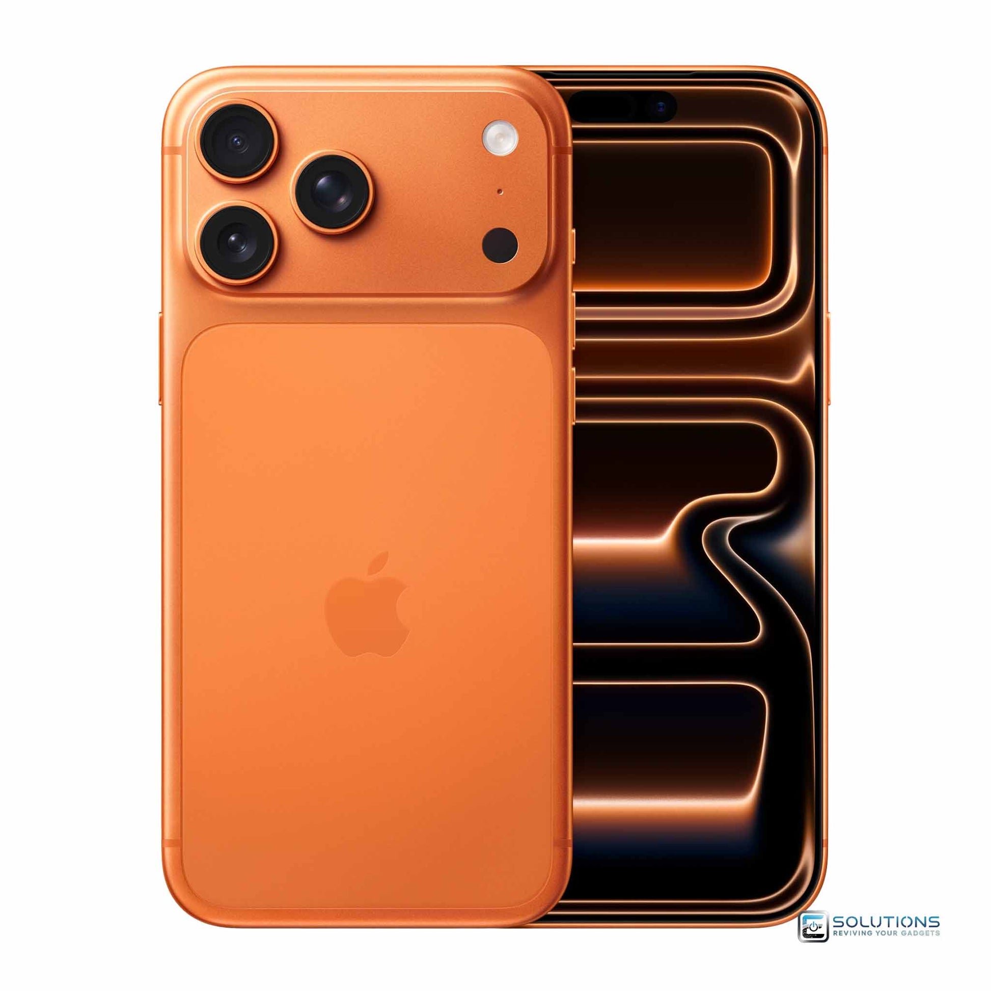 Apple iPhone 17 Pro Max Cosmic Orange — vibrant orange flagship smartphone, unlocked with 256GB, 512GB, and 1TB storage for retail and wholesale