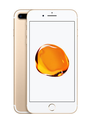 Factory unlocked Apple iPhone 7 Plus in Gold — 32GB, 128GB, and 256GB options, good used condition, GSM and CDMA compatible, available for resale or personal use.