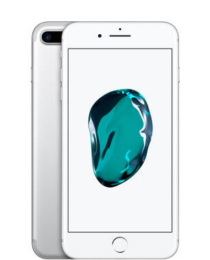 Used Apple iPhone 7 Plus in Silver — good condition, factory unlocked, offered in 32GB, 128GB, and 256GB variants, compatible with all major GSM and CDMA networks.