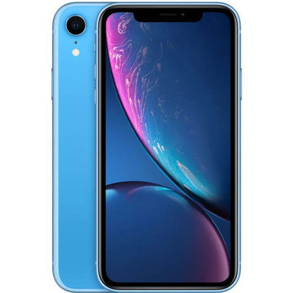 Bright and bold iPhone XR in Blue, factory unlocked and offered in 64GB, 128GB, and 256GB capacities. Popular with both retail shoppers and wholesale tech resellers.