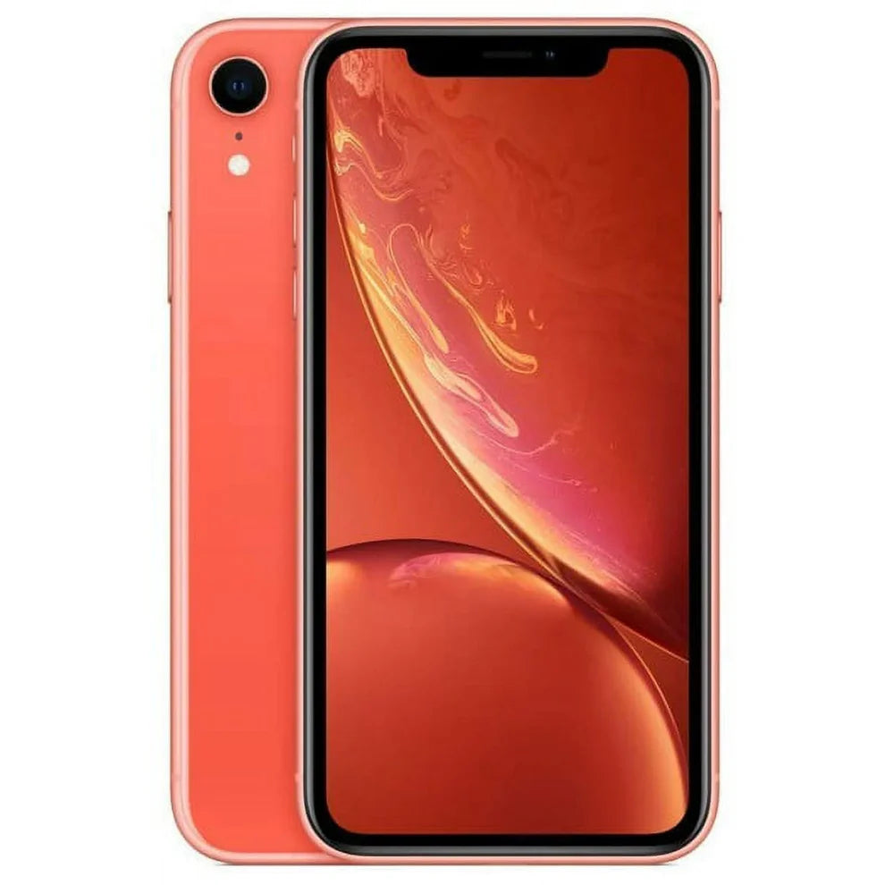 Coral iPhone XR with a splash of personality — unlocked and offered in 64GB, 128GB, and 256GB storage. Fully functional, tested, and great for retail or bulk orders.