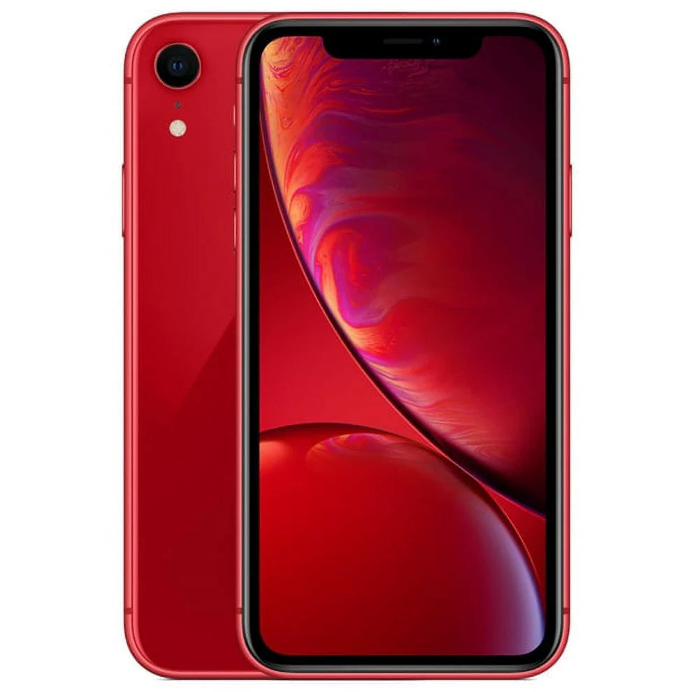 Apple iPhone XR in limited-edition (PRODUCT)RED™, available unlocked in 64GB, 128GB, and 256GB. Tested and in good condition — retail-ready and wholesale-friendly.