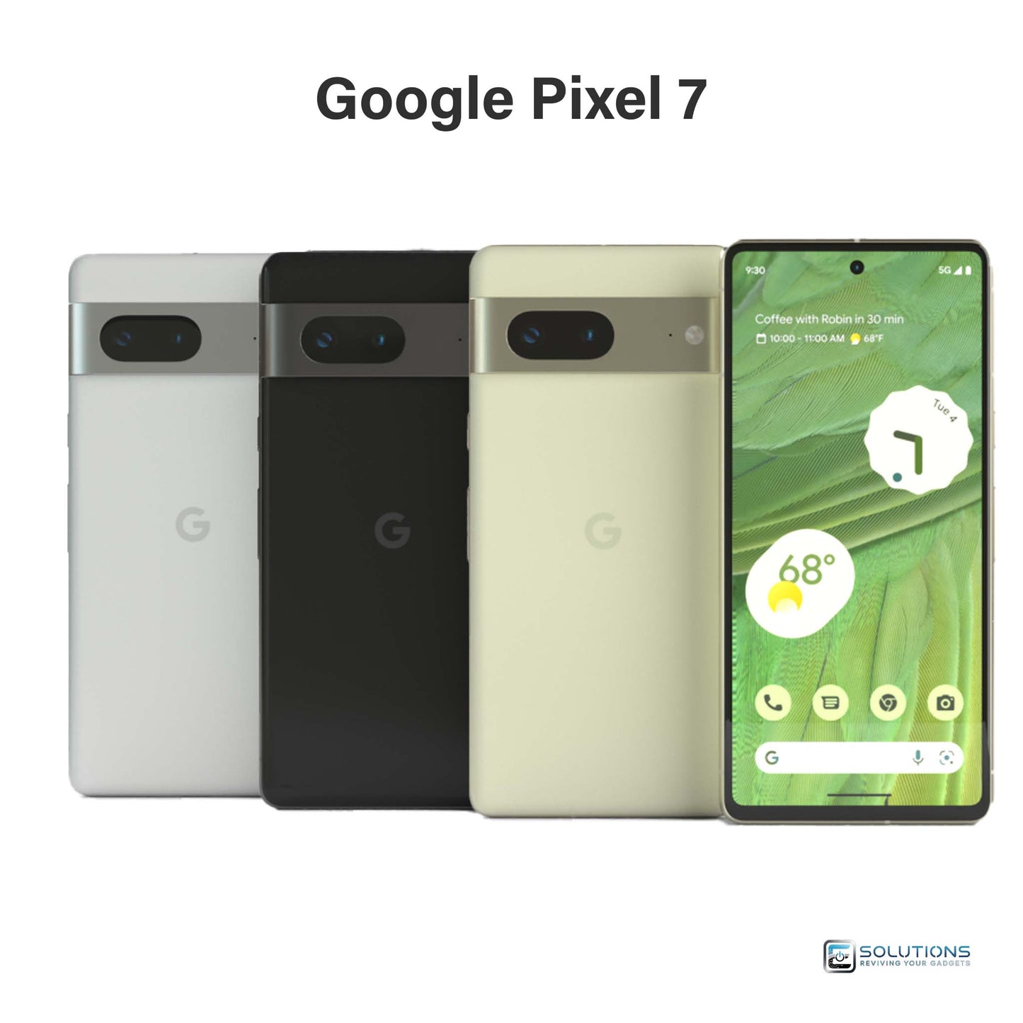 Google Pixel 7 lineup in Obsidian, Snow, and Lemongrass — unlocked smartphones available for retail and wholesale with 128GB and 256GB storage