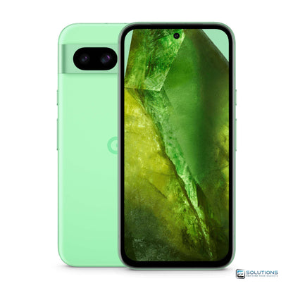 Google Pixel 8a Aloe — fresh green finish, unlocked device sold in 128GB and 256GB storage for wholesale and retail supply