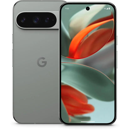 Google Pixel 9 Pro Hazel — unique green-gray finish, unlocked flagship available for wholesale and retail in 128GB, 256GB, 512GB, and 1TB storage