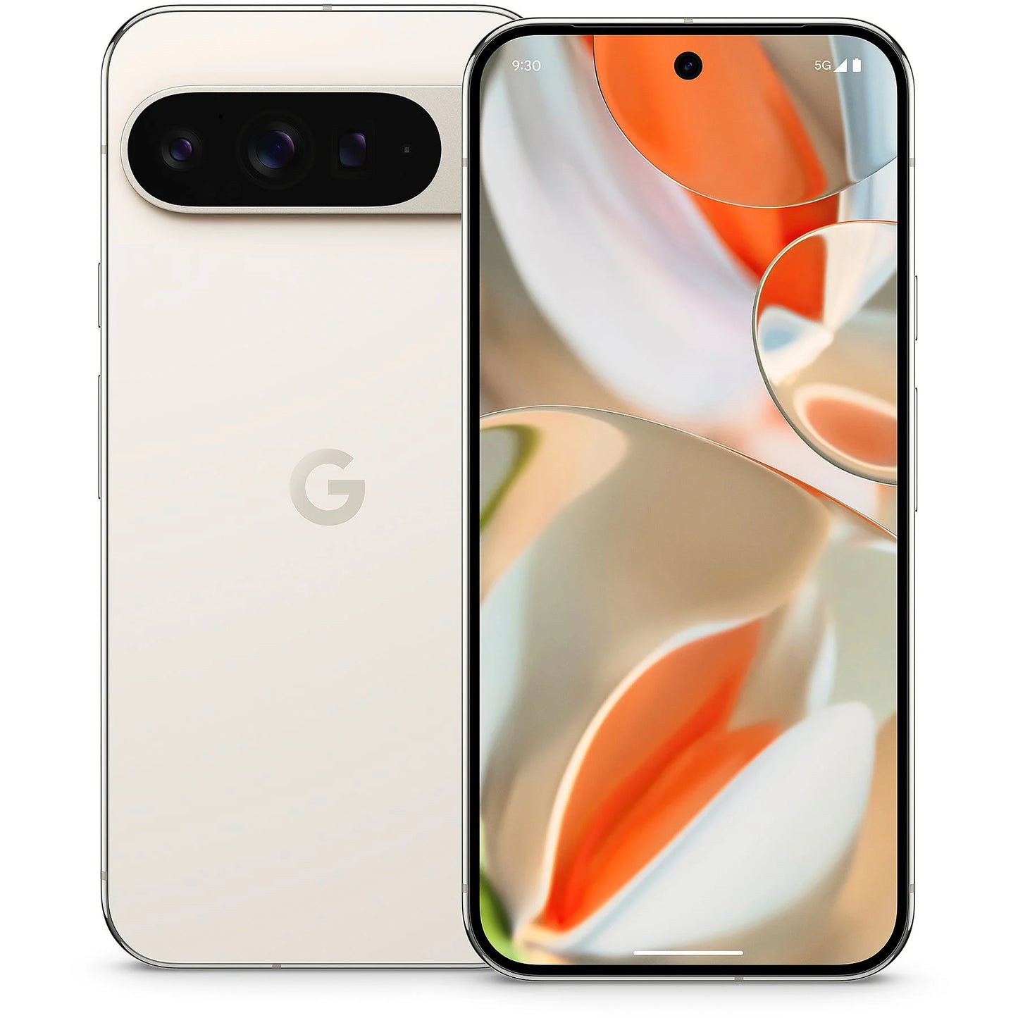 Google Pixel 9 Pro XL Porcelain — elegant white unlocked smartphone, sold for wholesale and retail in 128GB, 256GB, 512GB, and 1TB storage options