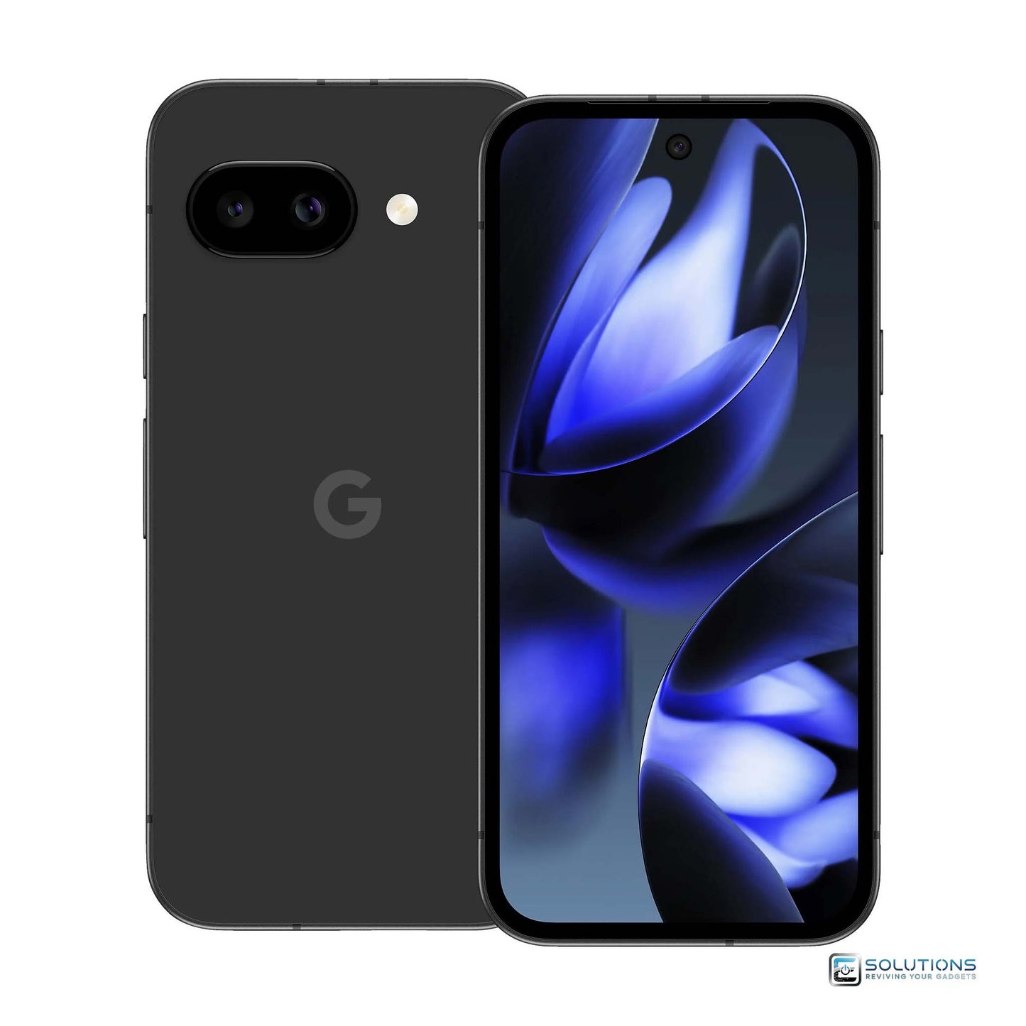 Google Pixel 9a Obsidian — classic dark finish, factory unlocked, available with 128GB or 256GB storage for wholesale and retail buyers