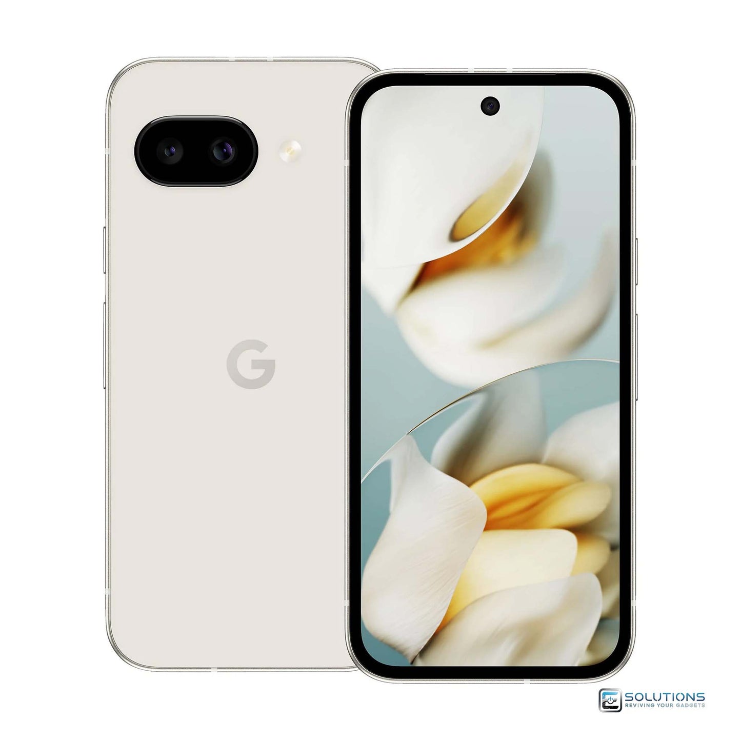 Google Pixel 9a Porcelain — clean white tone, unlocked phone offered for retail and wholesale in 128GB and 256GB