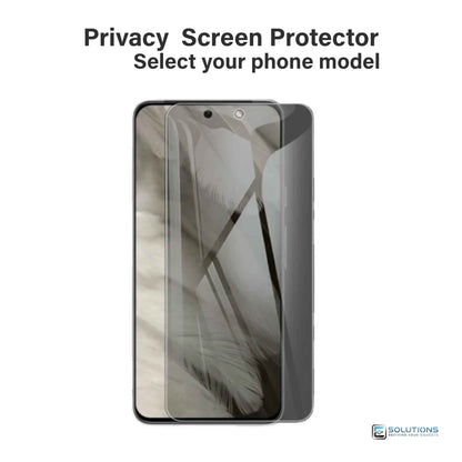 Privacy screen protector for Google Pixel — anti-spy dark tempered glass for secure viewing, available for Pixel 7, 8, 9 and more