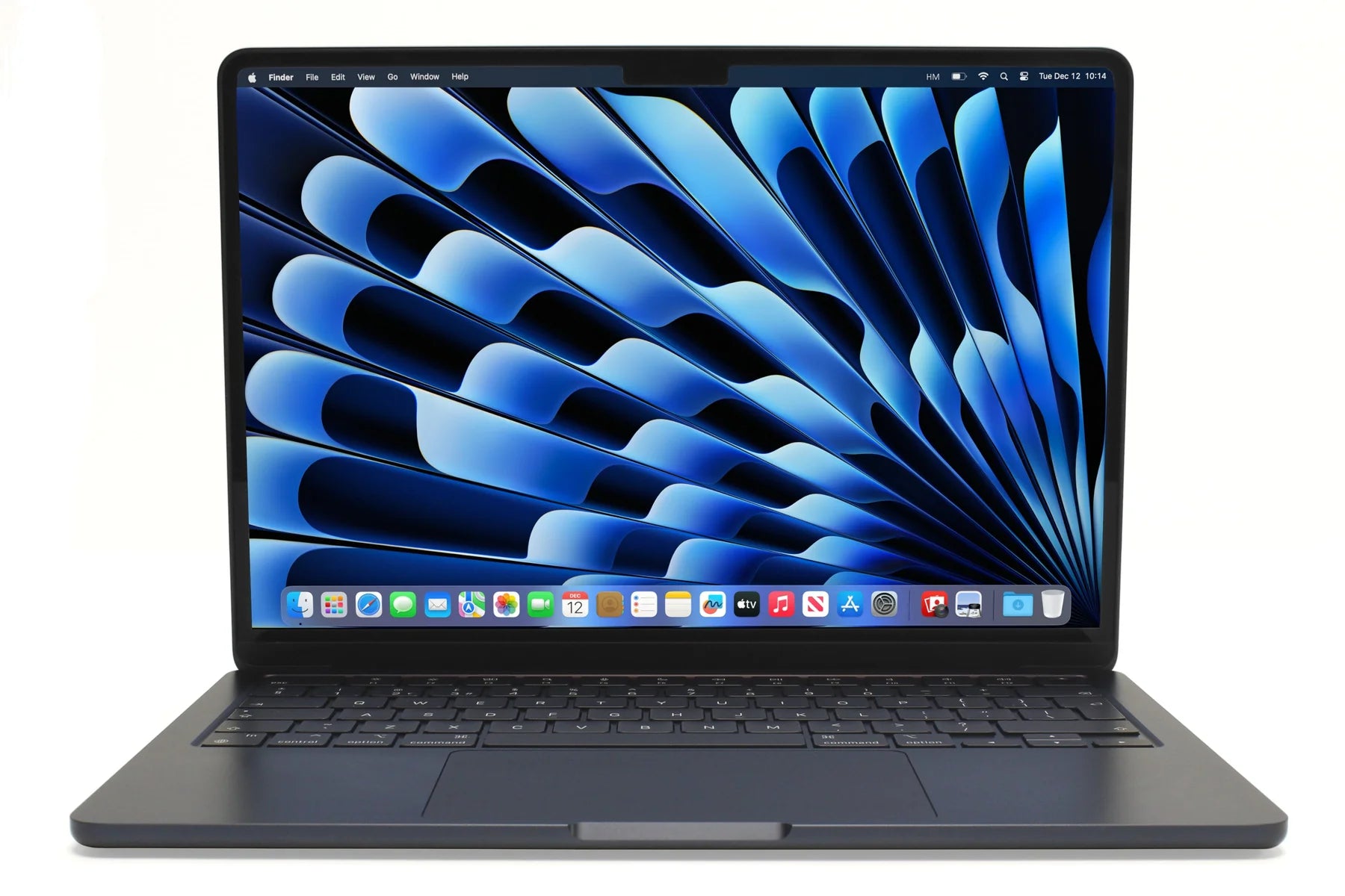 Apple MacBook Air 2022 M2 13-inch Midnight with 8GB RAM and 256GB SSD — sleek dark blue laptop, portable and high-performance