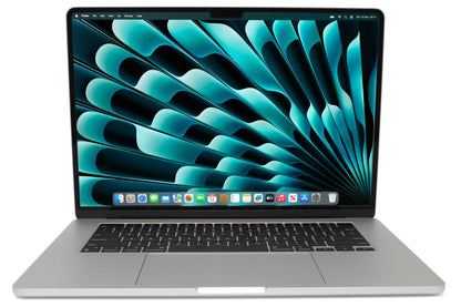 Apple MacBook Air 15-inch M2 2023 Silver with 8GB RAM and 256GB SSD — classic Apple design, ultra-thin laptop for students, professionals, and business use
