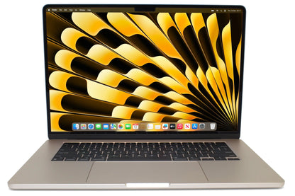 Apple MacBook Air 15-inch M3 2024 Starlight with 8GB RAM and 256GB SSD — stylish Apple laptop, large Retina display, ultra-thin design for retail or wholesale