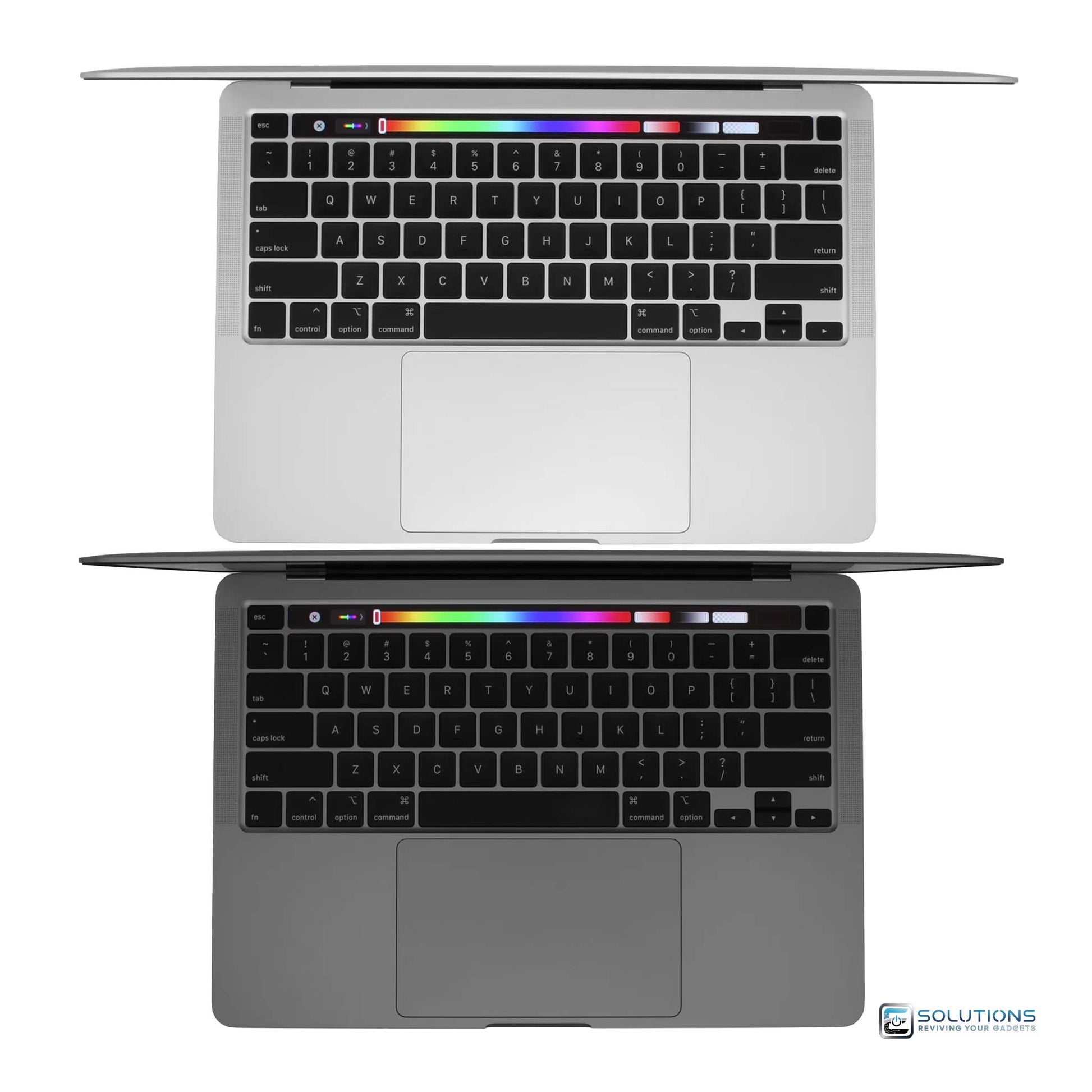 Apple MacBook Pro 13-inch 2022 M2 with 8GB RAM and 256GB SSD — lineup in Space Gray and Silver, compact professional laptop designed for students, creators, and wholesale buyers