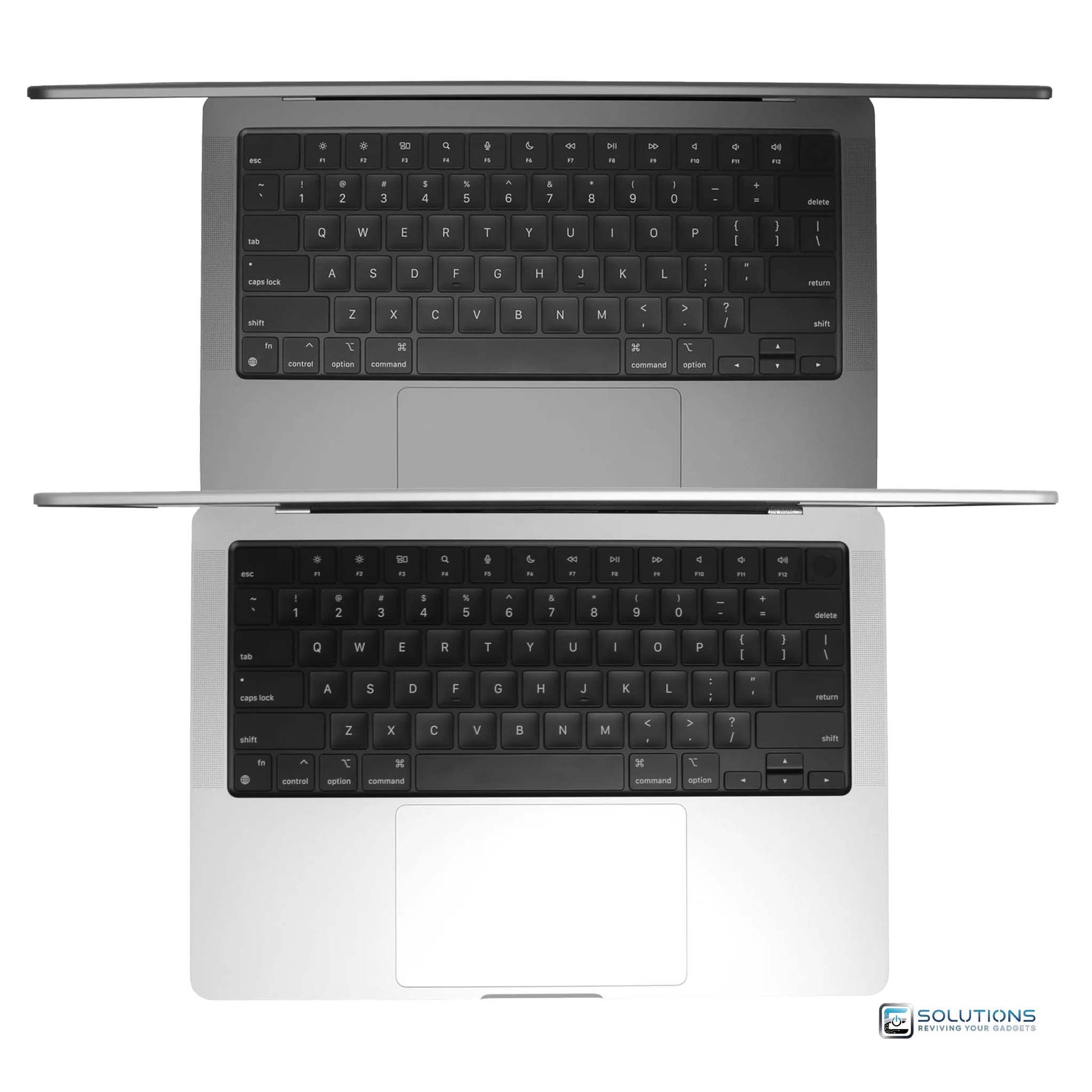 Apple MacBook Pro 14-inch 2021 M1 Pro with 16GB RAM and 512GB SSD — lineup showing Space Gray and Silver models, powerful professional laptop for retail and wholesale buyers