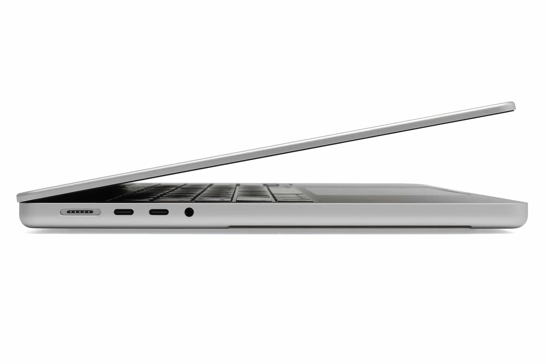 Apple MacBook Pro 14-inch 2021 M1 Pro Silver with 16GB RAM and 512GB SSD — sleek Apple notebook with all-day battery, ideal for work, study, and bulk resale markets