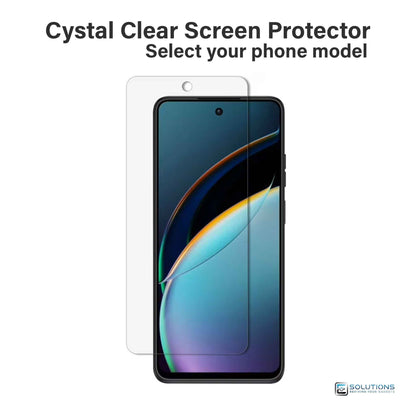 Crystal clear screen protector for Motorola Moto G — transparent anti-scratch tempered glass, custom fit for Moto G models