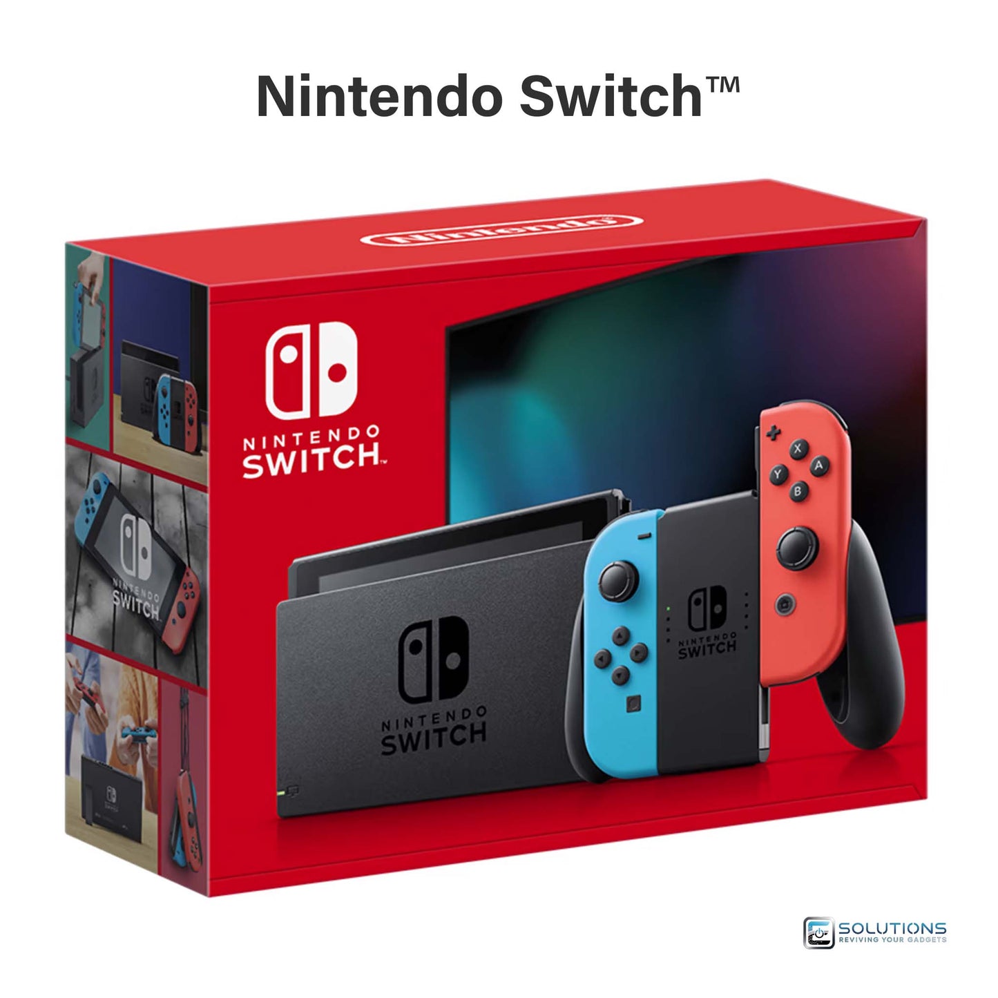 Nintendo Switch standard edition — retail packaging box, factory sealed for wholesale and retail customers