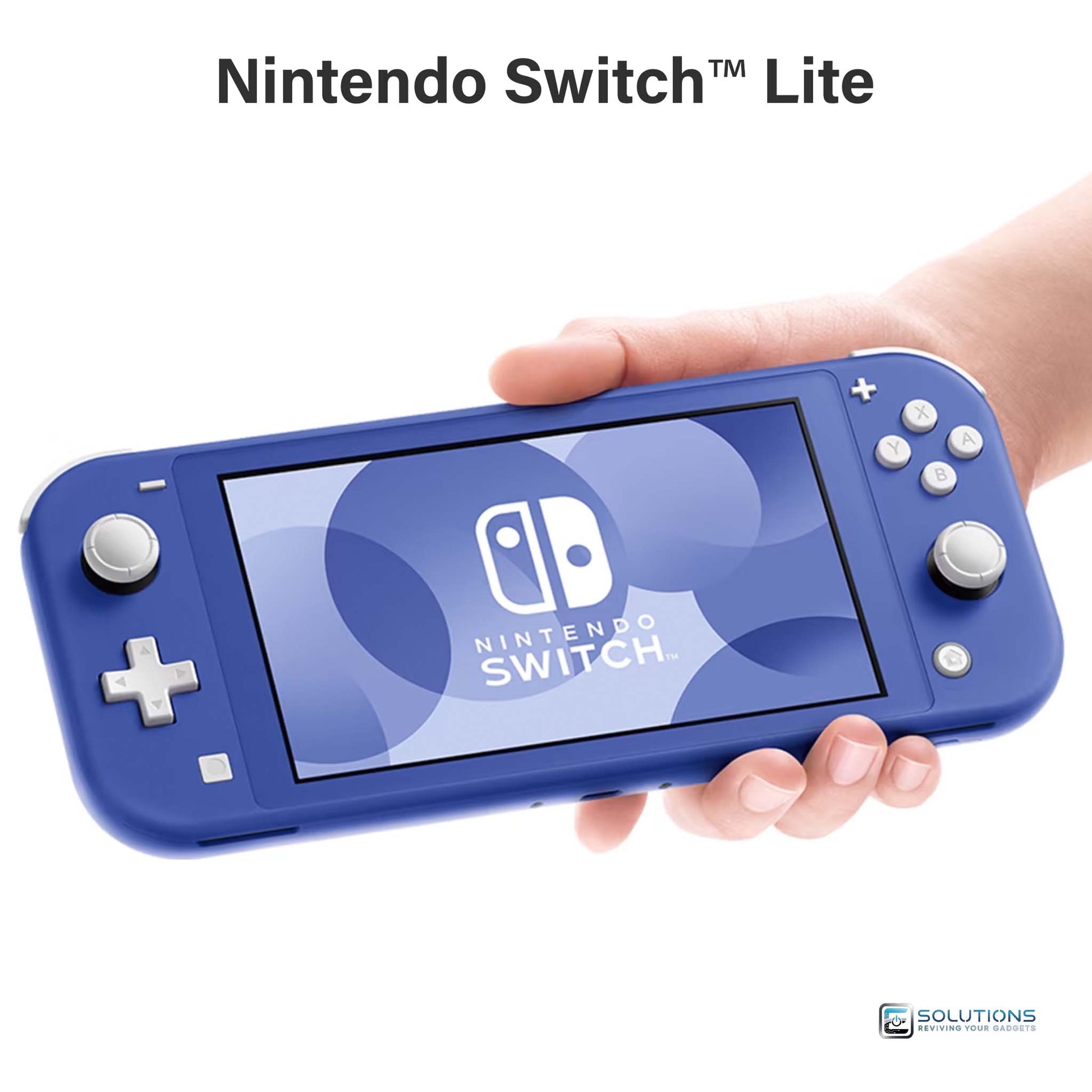 Nintendo Switch Lite Blue — handheld gaming console shown without box, available for wholesale and retail buyers