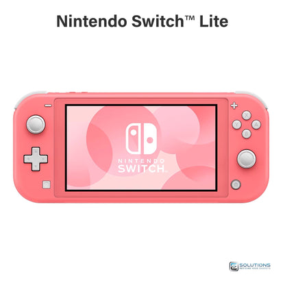 Nintendo Switch Lite Coral — handheld gaming console in pink finish, device only, available for retail and wholesale