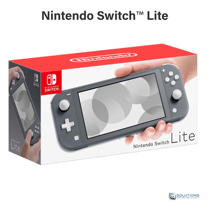 Nintendo Switch Lite Gray — retail packaging box for console, factory sealed for wholesale and retail customers