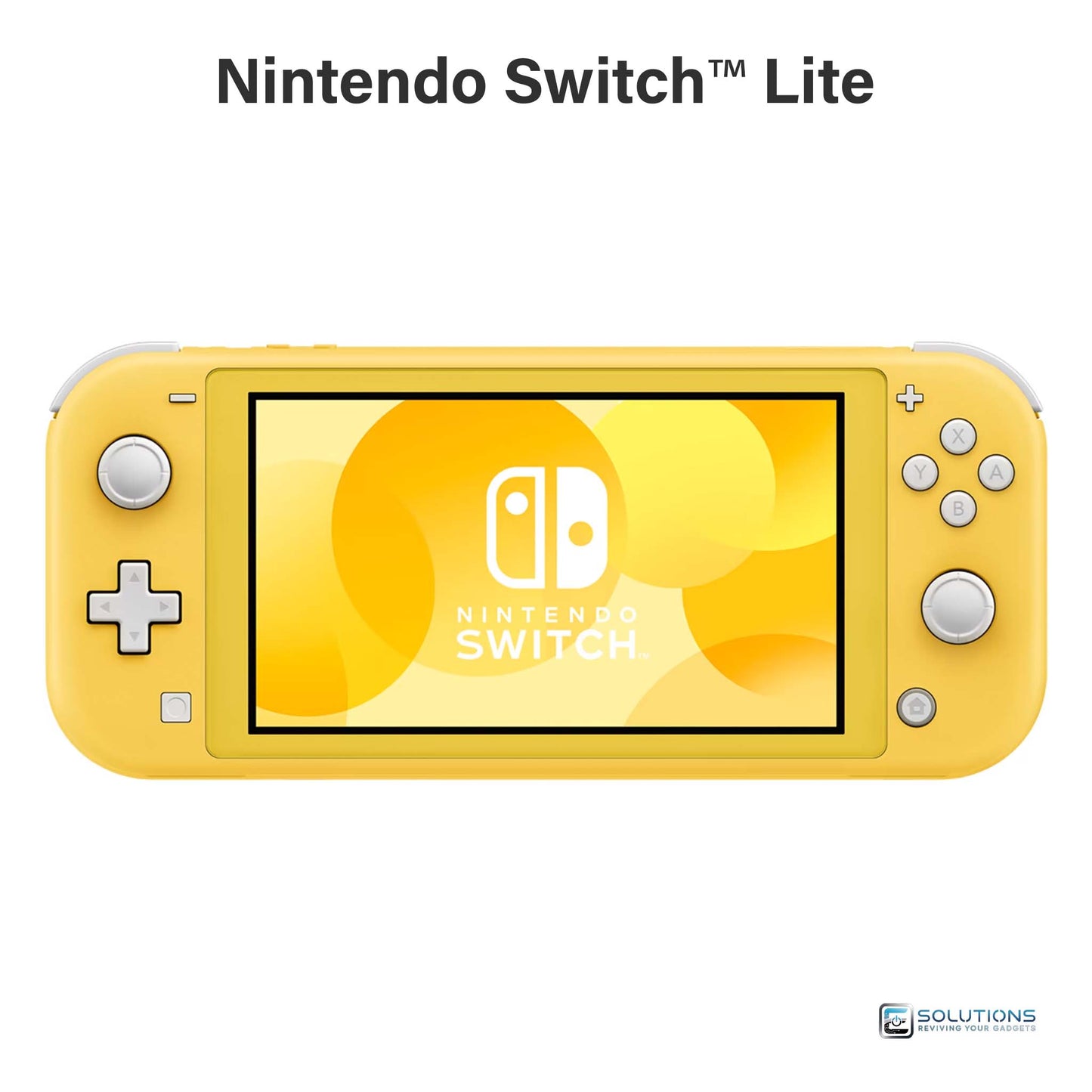 Nintendo Switch Lite Yellow — compact handheld console, device only photo, available for retail and wholesale customers