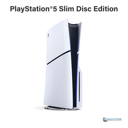 Sony PS5 Slim Disc Edition 1TB — clean side angle of slim console without controller, available for wholesale and retail buyers
