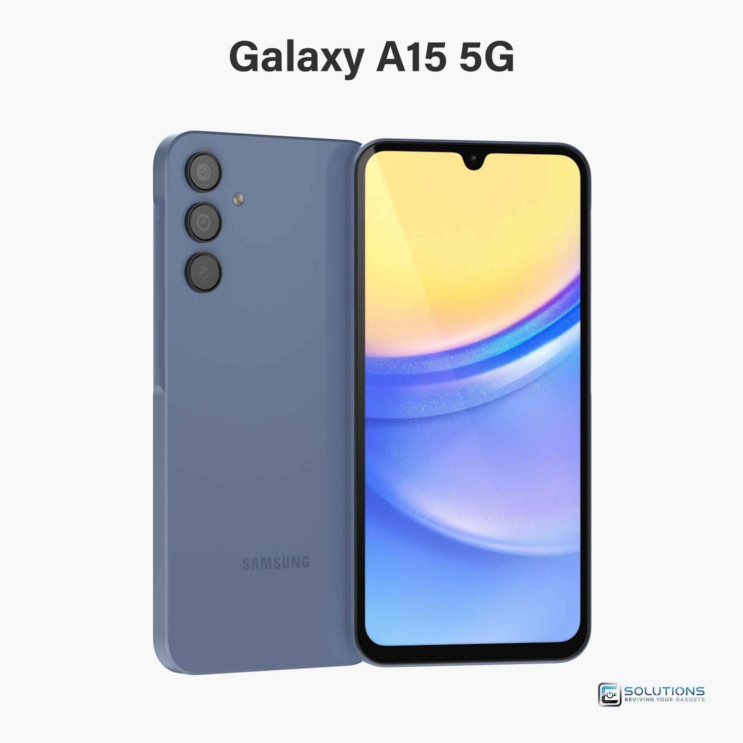 Samsung Galaxy A15 Blue — classic dual-tone unlocked smartphone, available with 128GB or 64GB storage for retail and wholesale
