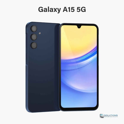 Samsung Galaxy A15 Blue Black — classic dual-tone unlocked smartphone, available with 128GB or 64GB storage for retail and wholesale