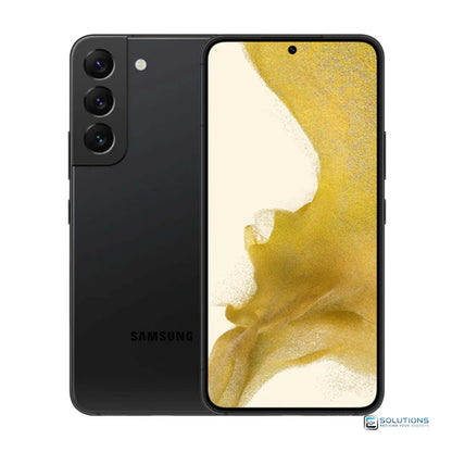 Samsung Galaxy S22 Phantom Black — unlocked smartphone, available in 128GB and 256GB storage for retail and wholesale buyers
