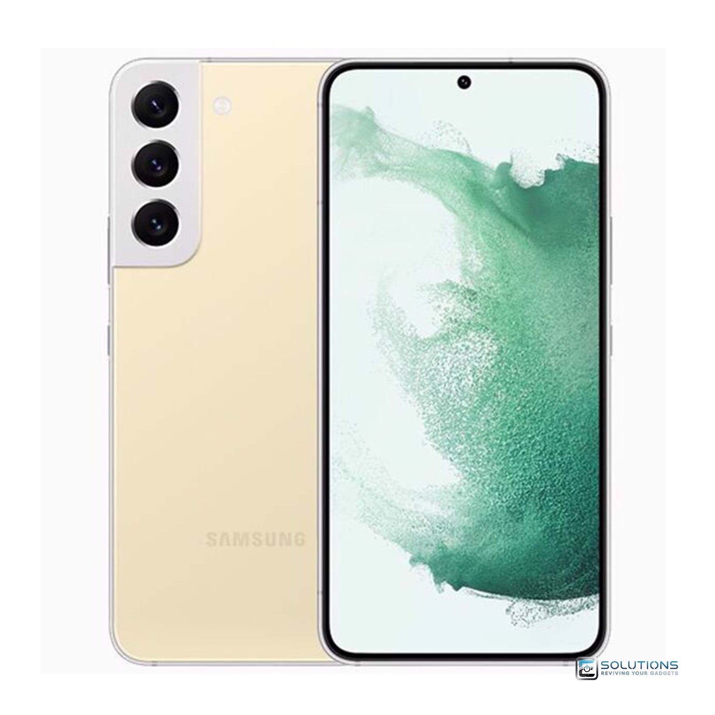 Samsung Galaxy S22 Plus in Cream — clean and premium color choice, unlocked and available with 128GB and 256GB storage for retail and wholesale distribution