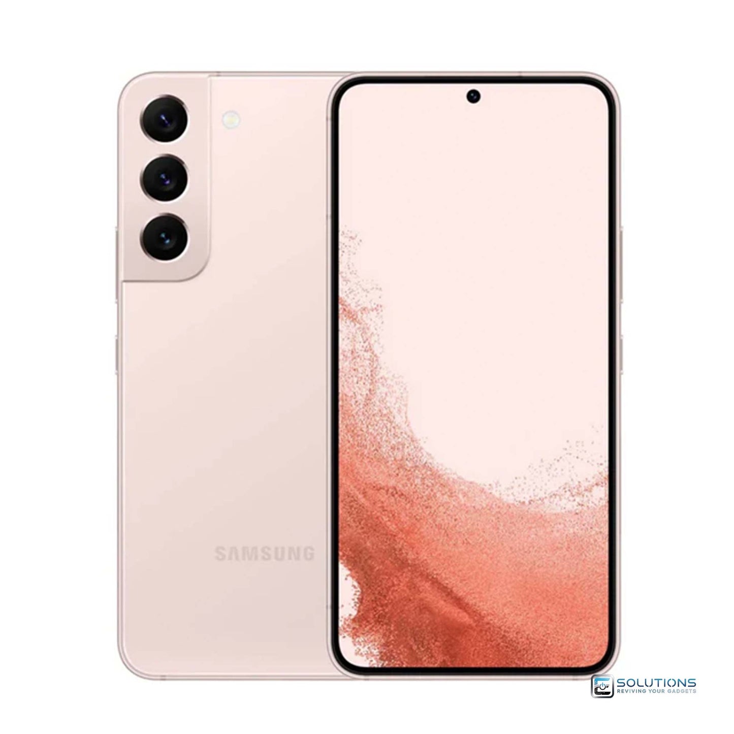 Samsung Galaxy S22 Plus Pink Gold — unique color finish, unlocked Samsung smartphone sold for retail and wholesale in 128GB and 256GB versions