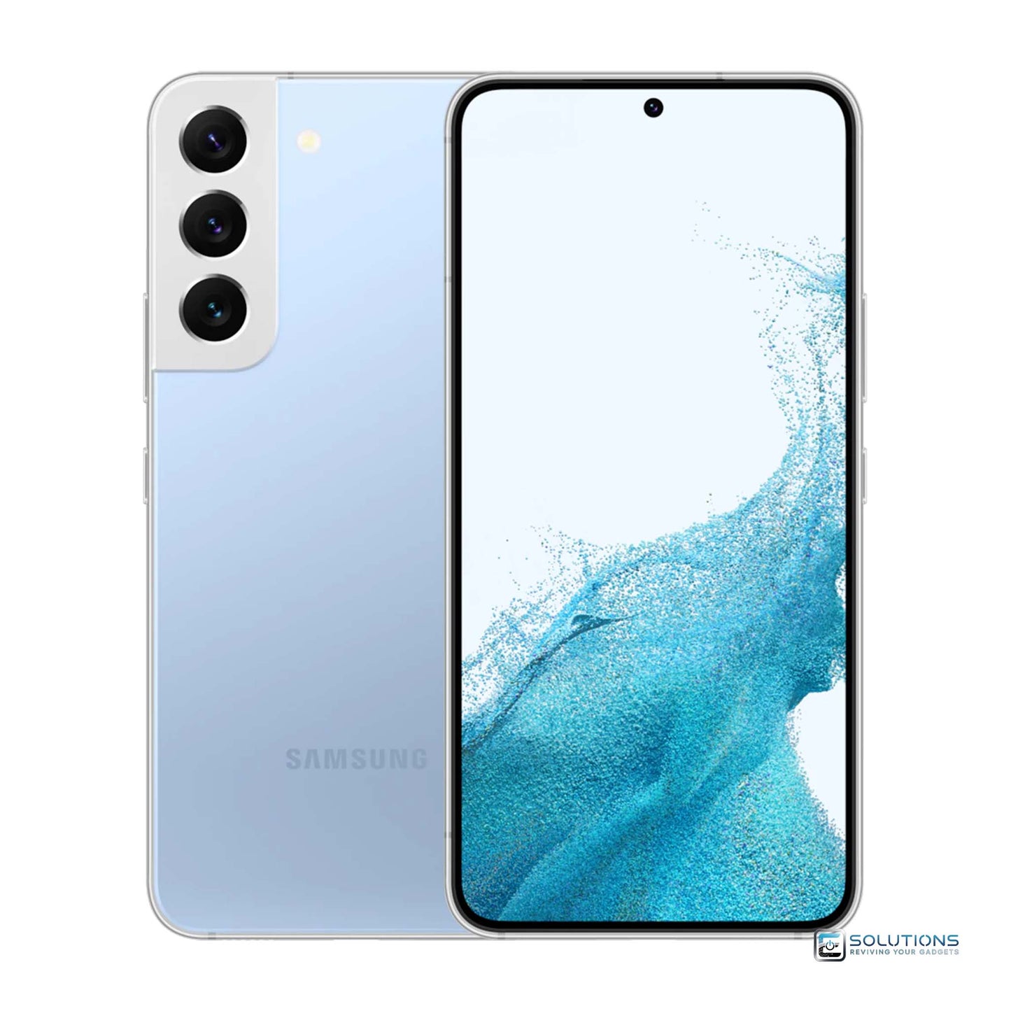 Samsung Galaxy S22 Plus Sky Blue — standout unlocked Android device, offered with 128GB and 256GB storage for both wholesale and retail customers