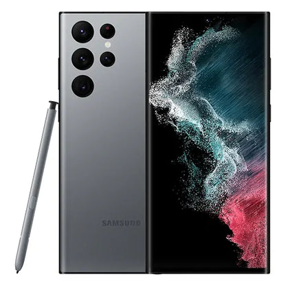 Samsung Galaxy S22 Ultra Graphite — sleek unlocked flagship device, offered with 128GB, 256GB, 512GB, and 1TB storage for wholesale and retail distribution